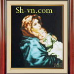 神様の手刺繍の絵＝Madoninaの神様57=SHVN 1157 - 50cm x 70cm (2)