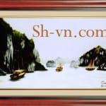 风景画手工刺绣=ハロン湾 11＝SHVN 2011 - 50cm x 70cm (2)