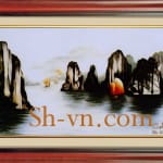 风景画手工刺绣=ハロン湾 12＝SHVN 2012 - 50cm x 70cm (2)