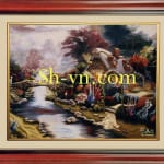 风景画手工刺绣=可愛的故鄉 75=SHVN 2175 - 40cm x 60cm. (2)