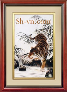 风水画手工刺绣=虎靈性 78=SHVN 2078 - 80cm x 110cm (2)