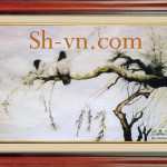 鳥 刺繍＝ベトナム刺繍 6＝SHVN 1021 - 50 cm x 70cm.