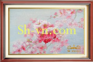 Cherry-blossom-hand-embroidery=Cherry-blossom (00)-SHVN-2384-60x70cm