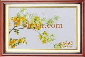 Cherry-blossom-hand-embroidery=Cherry-blossom (04)-SHVN-2404-60x80cm