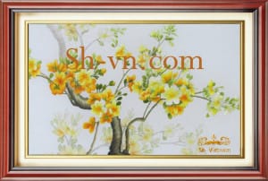 Cherry-blossom-hand-embroidery=Cherry-blossom (05)-SHVN-2405-60x80cm