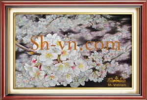 Cherry-blossom-hand-embroidery=Cherry-blossom (85)-SHVN-2385-60x70cm