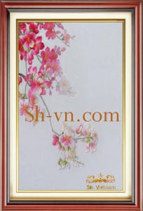 Cherry-blossom-hand-embroidery=Cherry-blossom (87)-SHVN-2387-60x70cm