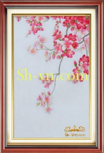 Cherry-blossom-hand-embroidery=Cherry-blossom (97)-SHVN-2397-50x70cm
