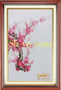 Cherry-blossom-hand-embroidery=Cherry-blossom (98)-SHVN-2398-50x70cm