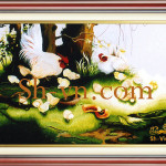 Feng-shui-hanad-embroidery-Cock 32-SHVN-2532-70x100cm