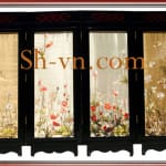 Folding-Screen-hand-Embroidery- Screen of Flower- SHVN 2185 - 108 x 128cm