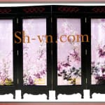 Folding-Screen-hand-Embroidery- Screen of Heathbell 92 SHVN 2192- 108 x 128cm