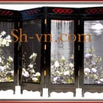 Folding-Screen-hand-Embroidery- Screen of Hydrangeas 84- SHVN 2184-108 x 128cm