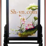 Folding-Screen-hand-Embroidery- Screen of Lotus 39-SHVN-2239-50x80cm