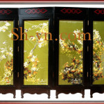 Folding-Screen-hand-Embroidery- Screen of Mimoza 90=- SHVN 2190-108 x 128cm