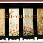 Four-season-hand-embroidery-Screen of Flower- SHVN 2185 - 108 x 128cm