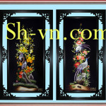 Four-season-hand-embroidery-Set Plum tree and the bamboo-36- SHVN 1136 - 50cm x 110cm.