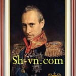Hand-embroidered-Self-Portrait-Vladimir Putin President-SHVN-2522-80x100cm