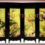 Hand-embroidery-designs-Curtain of flower birds 93=- SHVN 2193 - 108 x 128cm (2)
