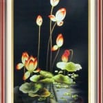 Koi-fish-hand-embroidery=Happy koi fish 04-SHVN-2504-60x90cm