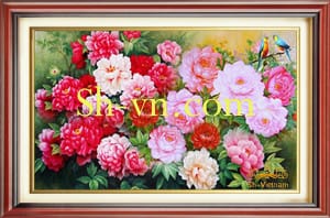 Peony-hand-embroidery=Peony (23)-SHVN-2523-80x120cm