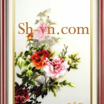Peony-hand-embroidery=Peony (82)-SHVN-2282-60x80cm.
