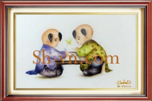 Tranh-theu-tay-hinh-em-be=Cùng tớ học nha-SHVN-2304-45x50cm. (2)