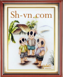 Tranh-theu-tay-hinh-em-be=Mẹ tớ chưa về-SHVN-2317-45x50cm.