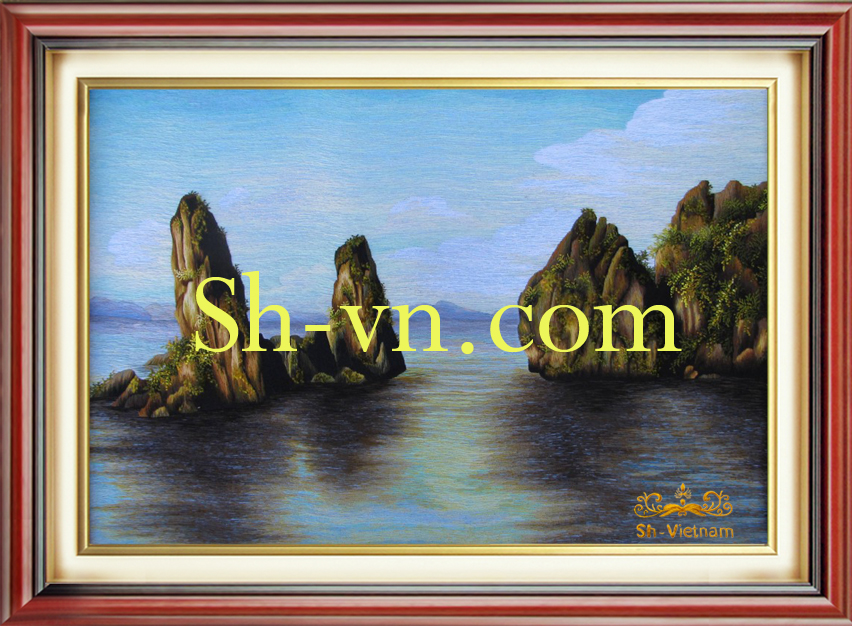 Tranh thêu tay Vịnh Hạ Long 'Vịnh Hạ Long (35)' Tranh thêu tay Vịnh Hạ Long 'Vịnh Hạ Long (35)'