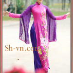 Ao-dai-theu-hoa-dao-Mẫu thêu hoa đào 802-SHVN 802