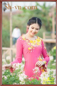 Ao-dai-theu-hoa-dao-Mẫu thêu hoa đào 811-SHVN 811