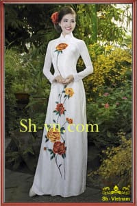 Ao-dai-theu-hoa-hong-Mẫu thêu hoa hồng 611-SHVN 611