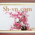 Tranh-theu-tay-hcm-Tranh thêu tơ tằm cao cấp 004-SHVN-004-60x80cm