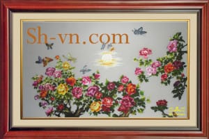 Вышитые картины пион=пион (320)= - SHVN 1093 - 60cm x 80cm (2)
