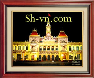 Вышитые картины=Saigon Hotel de ville 112=- SHVN 1012 - 70cm x