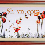 Красивые ручные вышитые картины=Мак 33=SHVN 2033 - 55cm x 75cm. (2)