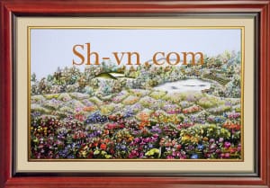 Красивые ручные вышитые картины=Пейзаж 333=SHVN 1133 - 90cm x 145cm (2)