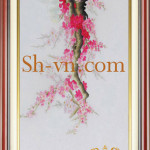 Ручные вышитые картины Вишня в цвету=Вишня в цвету (91)-SHVN 2391-60x70cm