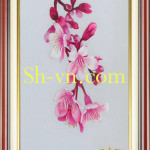 Ручные вышитые картины Вишня в цвету=Вишня в цвету (94)-SHVN 2394-50x70cm
