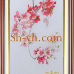 Ручные вышитые картины Вишня в цвету=Вишня в цвету (99)-SHVN 2399-50x70cm
