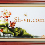 Ручные вышитые картины лотос=лотос (235)=SHVN 2052-60cm x 70cm (2)