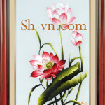 Ручные вышитые картины лотос=лотос (236)=SHVN 1053 - 85cm x 50cm (2)