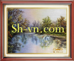 Ручные вышитые картины сельская местность=сельская местность 427-SHVN 2344-60x80cm