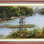 Ручные вышитые картины сельская местность=сельская местность 431-SHVN 2430-60x80cm (2)