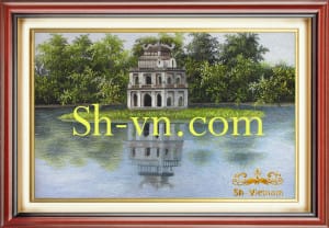 Ручные вышитые картины сельская местность=сельская местность 432-SHVN 2430-60x80cm
