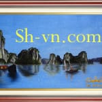 Ручные вышитые картины=Бухты Халонг (532)-SHVN-2432-60x80cm