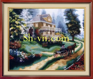 Ручные вышитые картины=Дом счастья (525)= SHVN 2125 - 60cm x 80cm (2)