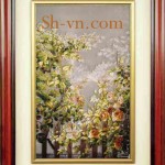 Ручные вышитые картины=Розовый сад (581)=SHVN - 2181 - 70cm x 100cm. (2)