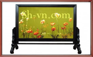 Ширмы с ручными вышитыми картинами=Мак 574- SHVN 2029 - 50cm x 80cm11