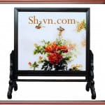 Ширмы с ручными вышитыми картинами=пион 559-SHVN 2196 - 55cm x 70cm. (2)